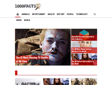 Tablet Screenshot of 1000facts.com